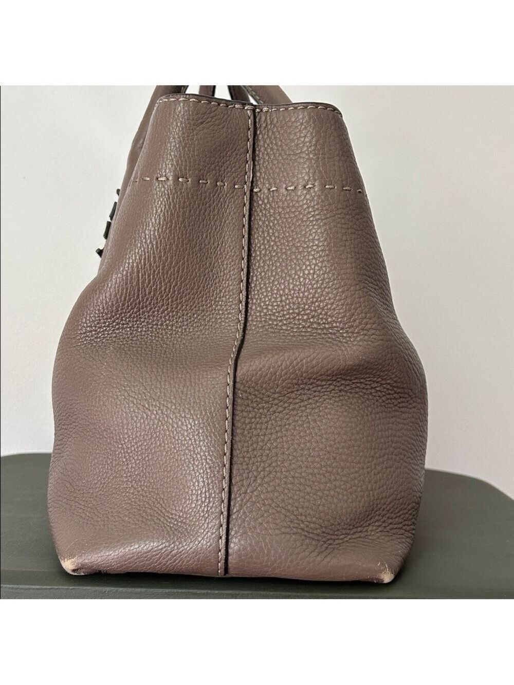 Tory Burch Pebbled McGraw Triple Compartment Leather Tote - Picture 5 of 16